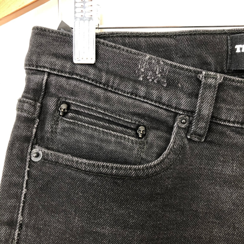 The Kooples Slim Skinny Black Distressed Jeans View 5